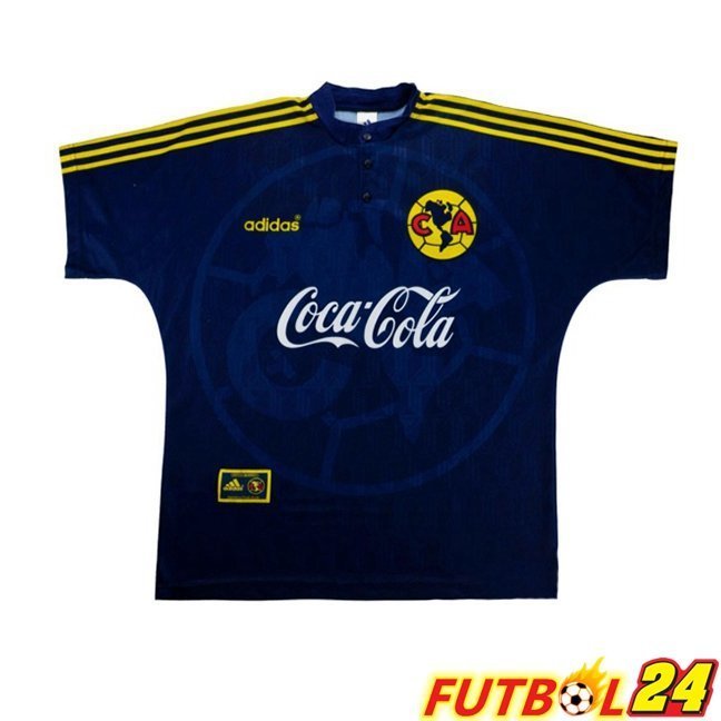 Camisetas De Futbol Club America Retro Segunda Azul 1997-1998