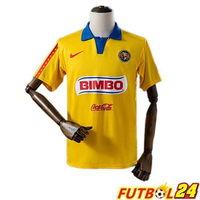 Camisetas De Futbol Club America Retro Primera Amarillo 2006-2007
