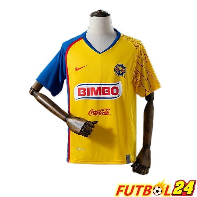 Camisetas De Futbol Club America Retro Primera Amarillo 2007-2008