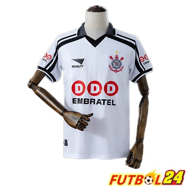 Camisetas De Futbol Corinthians Retro Primera Blanco 1998