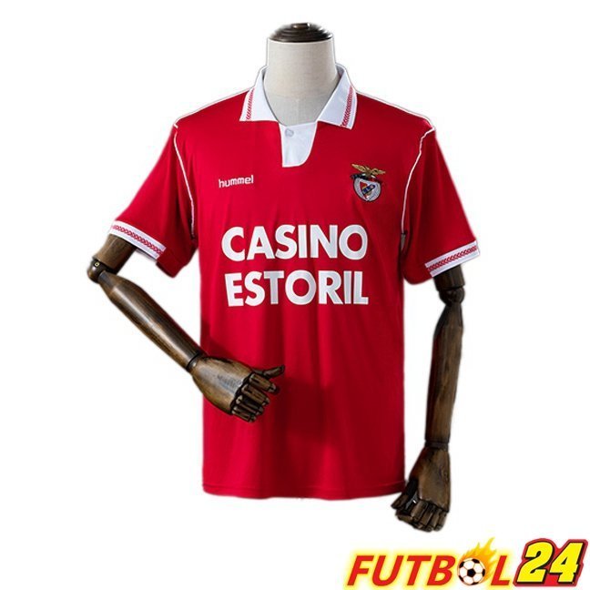 Camisetas De Futbol S.L Benfica Retro Primera Rojo 1992-1993