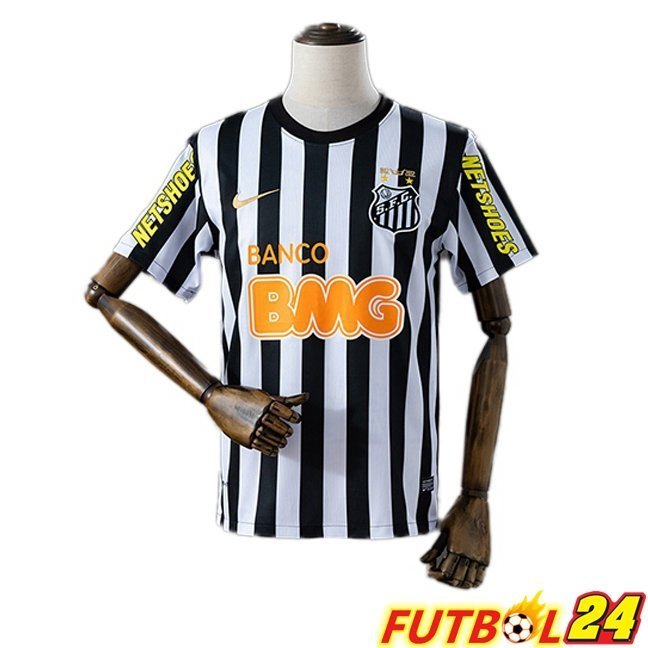 Camisetas De Futbol Santos FC Retro Segunda Negro Blanco 2012-2013