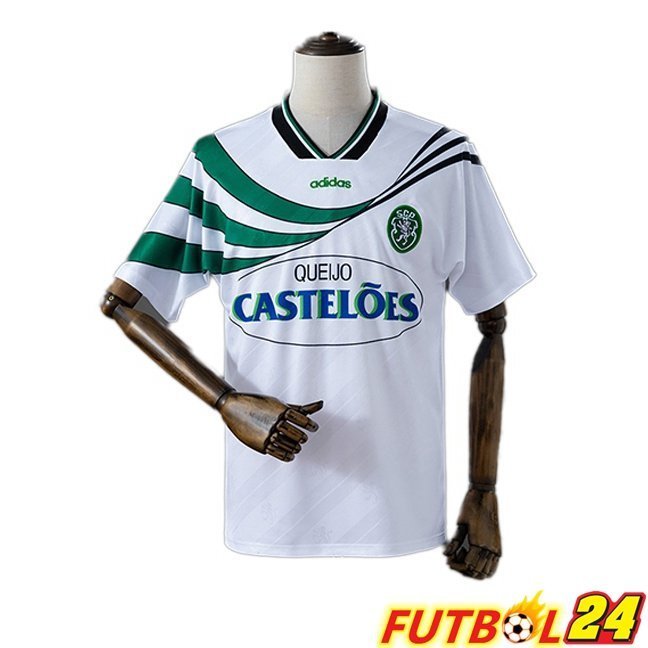 Camisetas De Futbol Sporting CP Retro Tercera Blanco 1994-1995