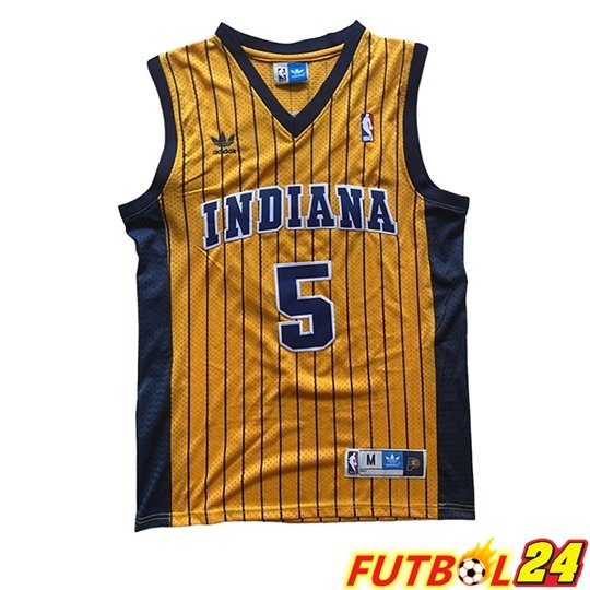 Camiseta Indiana Pacers (Rosado #5) 2026/27 Amarillo/Azul