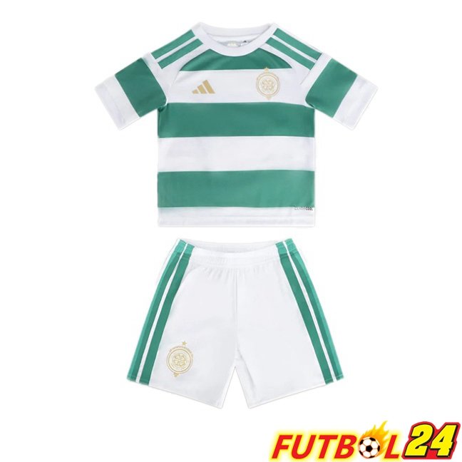 Camisetas De Futbol Celtic FC Ninos Primera Verde Blanco 2026/2027