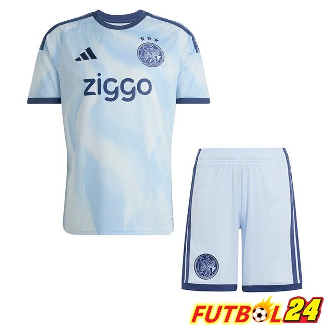 Camisetas De Futbol AFC Ajax Ninos Tercera Azul Blanco 2026/2027