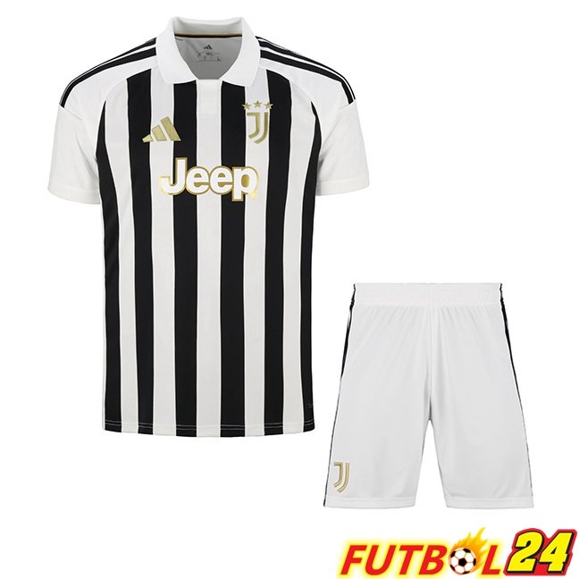 Camisetas De Futbol Juventus Ninos Primera Negro Blanco 2026/2027