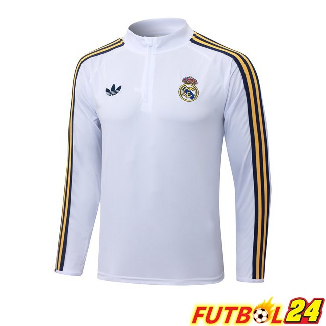 Sudadera De Entrenamiento Real Madrid Blanco 2026/2027