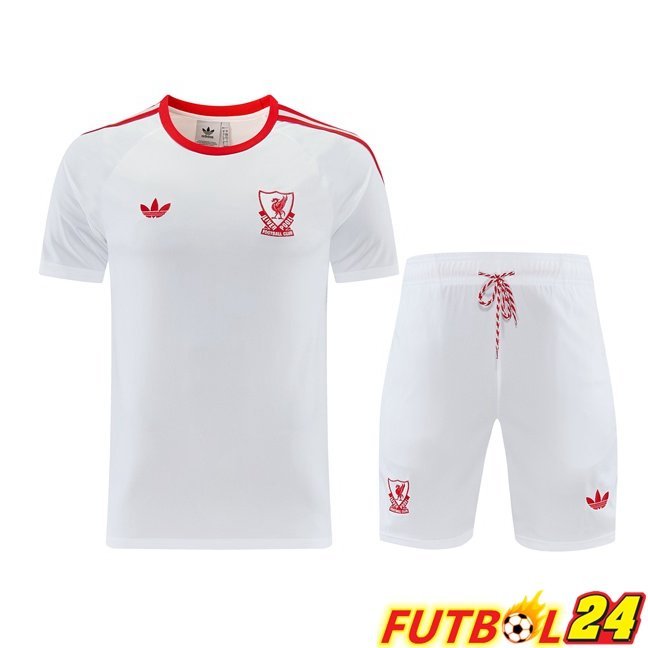 Camiseta Entrenamiento FC Liverpool + Cortos Blanco 2026/2027
