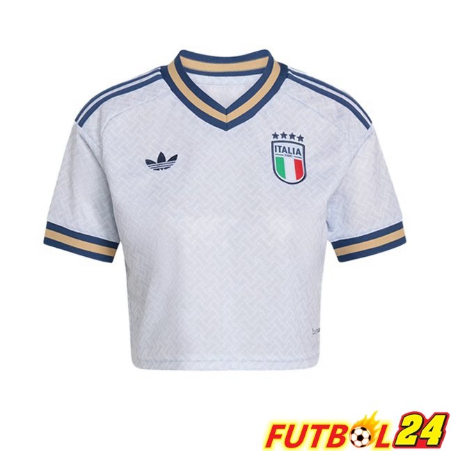 Camisetas De Futbol Italia Court Mujer Segunda Blanco Copa Del Mundo 2026