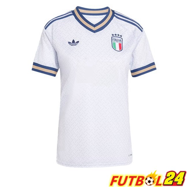 Camisetas De Futbol Italia Mujer Segunda Blanco Copa Del Mundo 2026