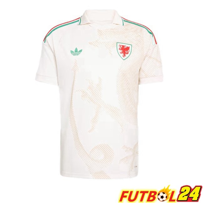 Camisetas De Futbol Gales Segunda Blanco Copa Del Mundo 2026