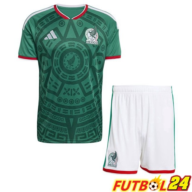 Camisetas De Futbol México Ninos Primera Verde Copa Del Mundo 2026