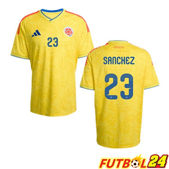 Camisetas De Futbol Colombia (SANCHEZ 23) Primera Amarillo Copa Del Mundo 2026