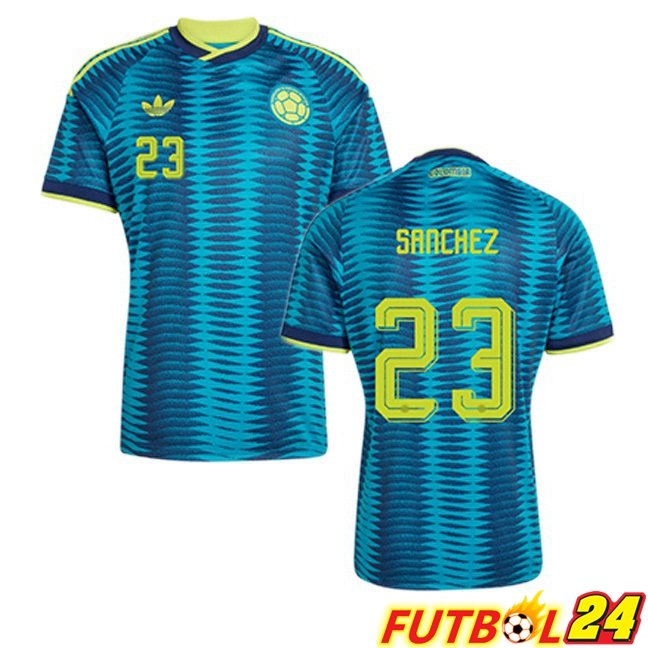 Camisetas De Futbol Colombia (SANCHEZ 23) Segunda Azul Copa Del Mundo 2026