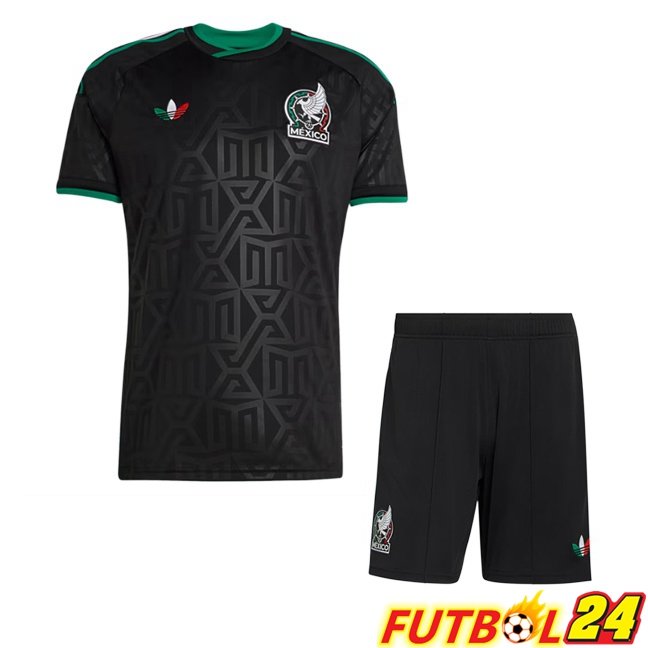 Camisetas De Futbol México Ninos Tercera Negro Copa Del Mundo 2026