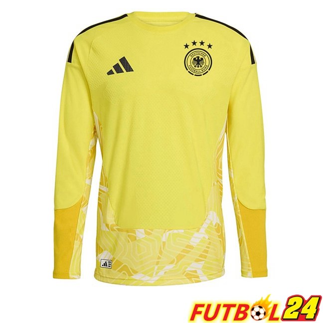 Camisetas De Futbol Alemania Portero Manga Larga Amarillo Copa Del Mundo 2026