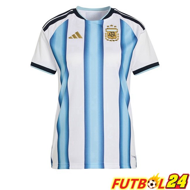 Camisetas De Futbol Argentina Mujer Primera Azul Blanco Copa Del Mundo 2026