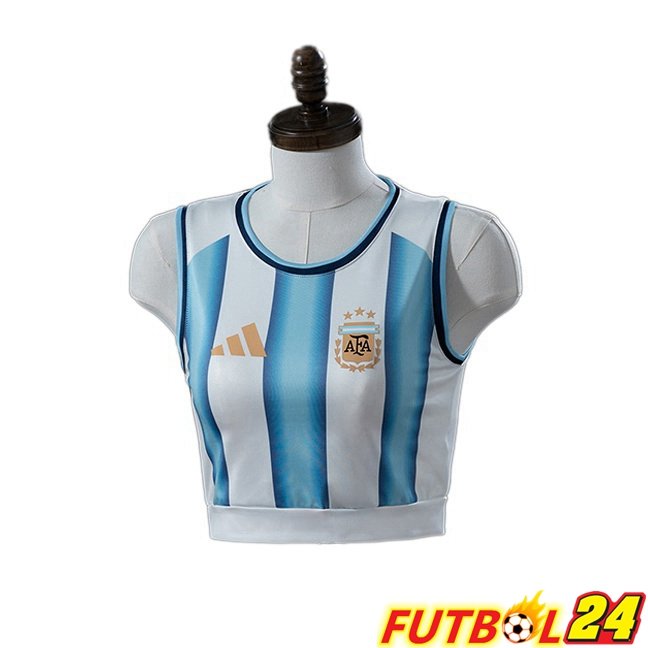 Camisetas De Futbol Argentina Court Mujer Primera Azul Blanco Copa Del Mundo 2026