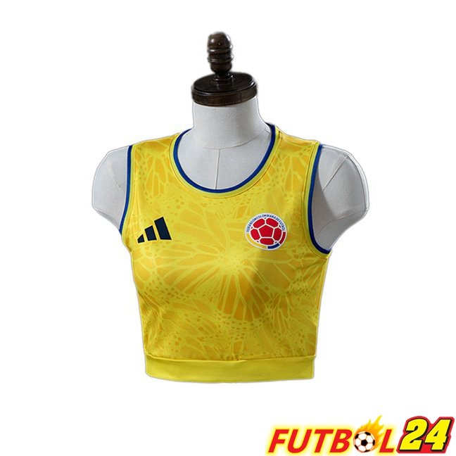 Camisetas De Futbol Colombia Court Mujer Primera Amarillo Copa Del Mundo 2026