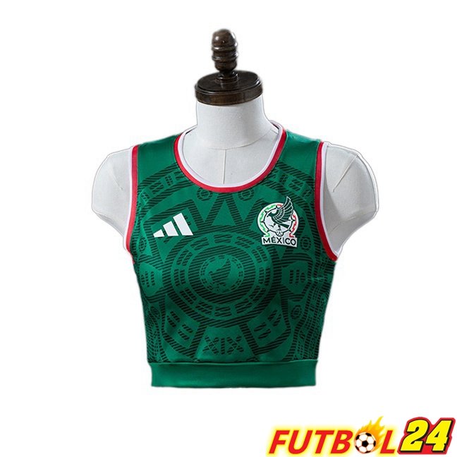 Camisetas De Futbol México Court Mujer Primera Verde Copa Del Mundo 2026