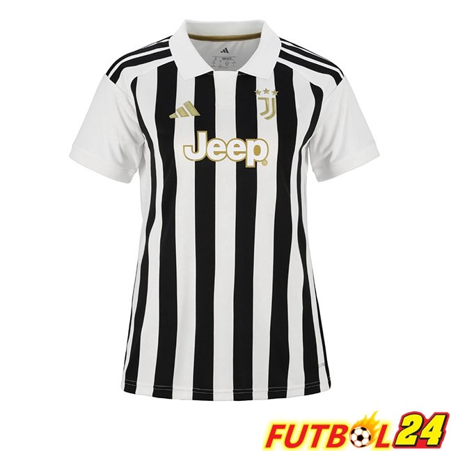 Camisetas De Futbol Juventus Mujer Primera Negro Blanco 2026/2027