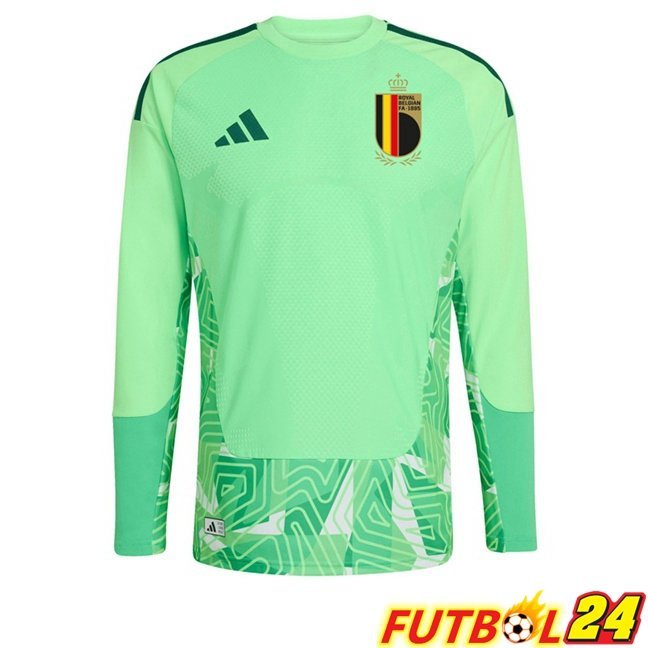 Camisetas De Futbol Bélgica Portero Manga Larga Verde 2026/2027