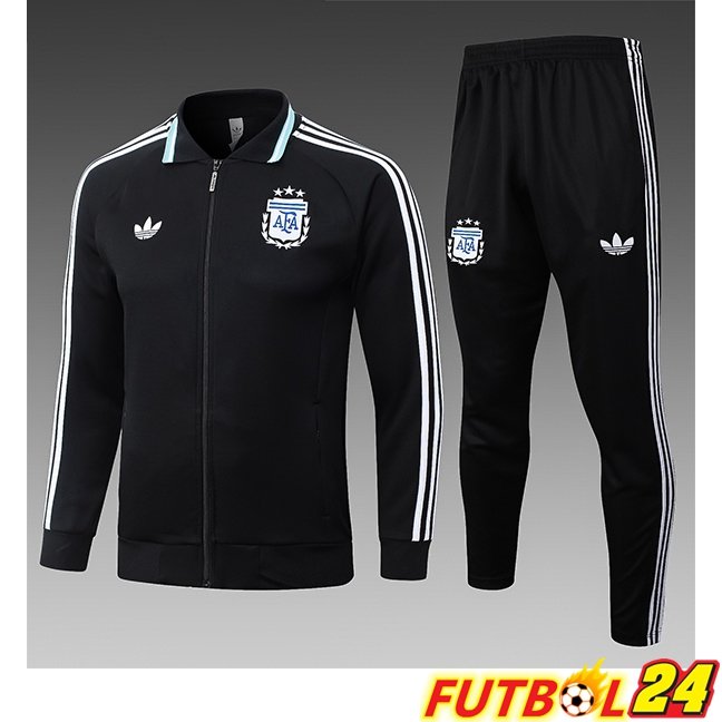 Chandal Equipos De Futbol - Chaqueta Argentina Ninos Negro 2026/2027