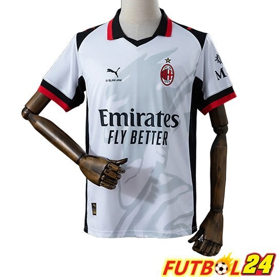 Camisetas De Futbol AC Milan Slam Jam Edition Blanco 2026/2027