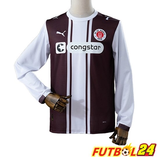 Camisetas De Futbol St Pauli Manga Larga Edición Especial Blanco/Marrón 2026/2027