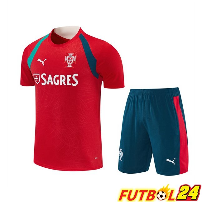 Camiseta Entrenamiento Portugal + Cortos Rojo 2026/2027