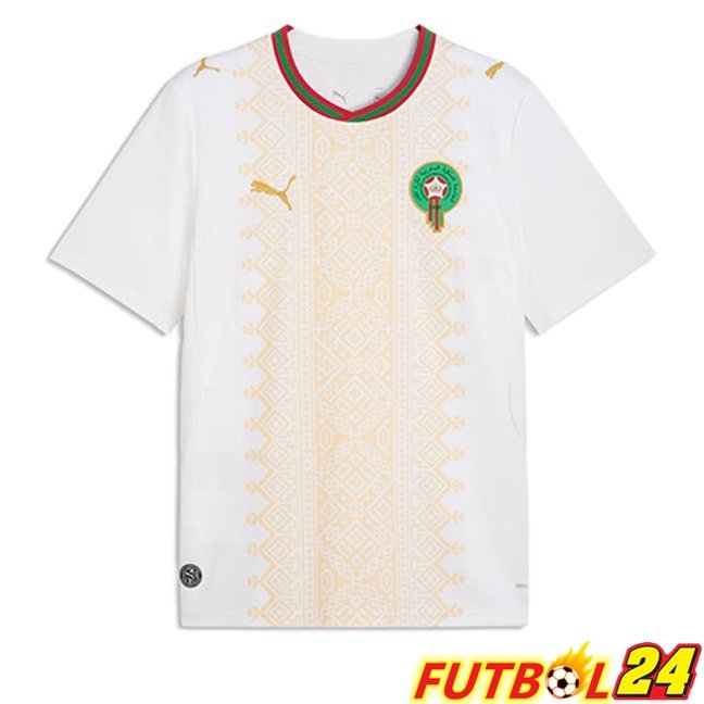 Camisetas De Futbol Marruecos Segunda Blanco Copa Del Mundo 2026