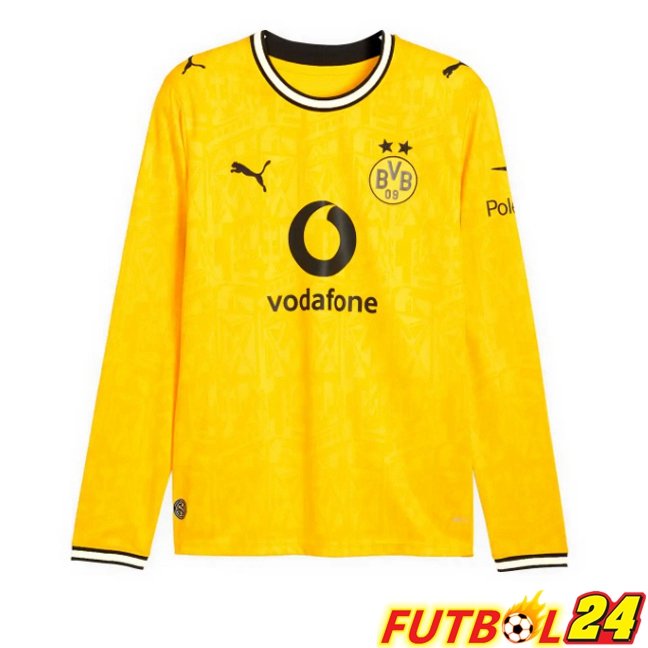 Camisetas De Futbol Dortmund BVB Primera Manga Larga Amarillo 2026/2027