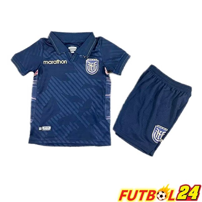 Camisetas De Futbol Ecuador Ninos Segunda Azul Real Copa Del Mundo 2026