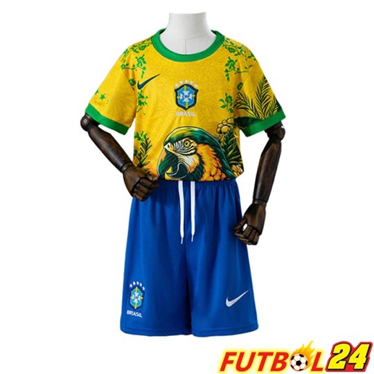 Camisetas De Futbol Brasil Ninos Edición Especial Amarillo 2026/2027