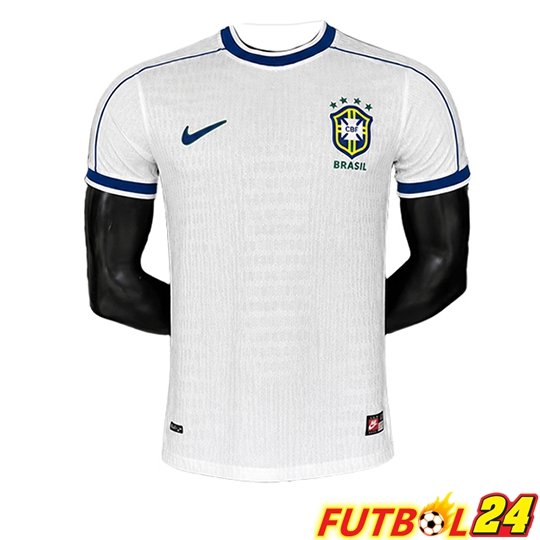 Camisetas De Futbol Brasil Retro Edición Especial Blanco 1998