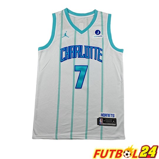 Camiseta Charlotte Hornets (KNUEPPEL #7) 2026/27 Blanco/Verde