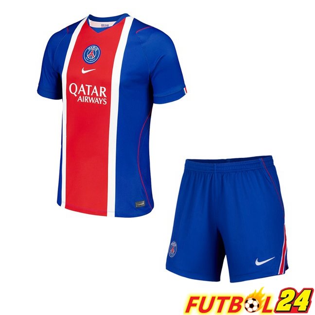Camisetas De Futbol Paris PSG Ninos Primera Azul Rojo 2026/2027