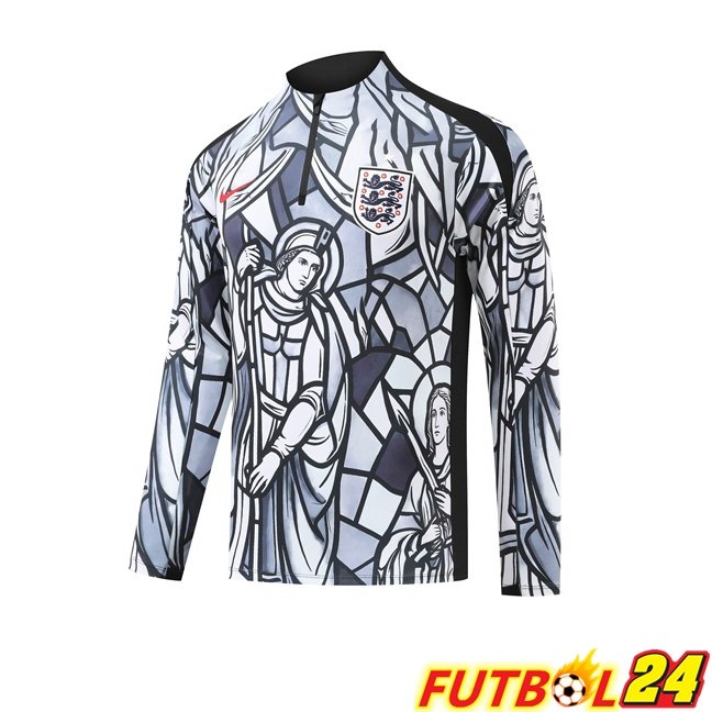 Sudadera De Entrenamiento Inglaterra Blanco Gris 2026/2027