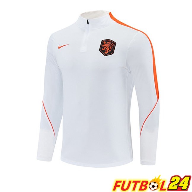 Sudadera De Entrenamiento Países Bajos Blanco 2026/2027