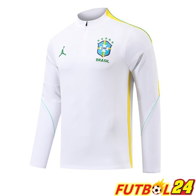 Sudadera De Entrenamiento Brasil Blanco 2026/2027