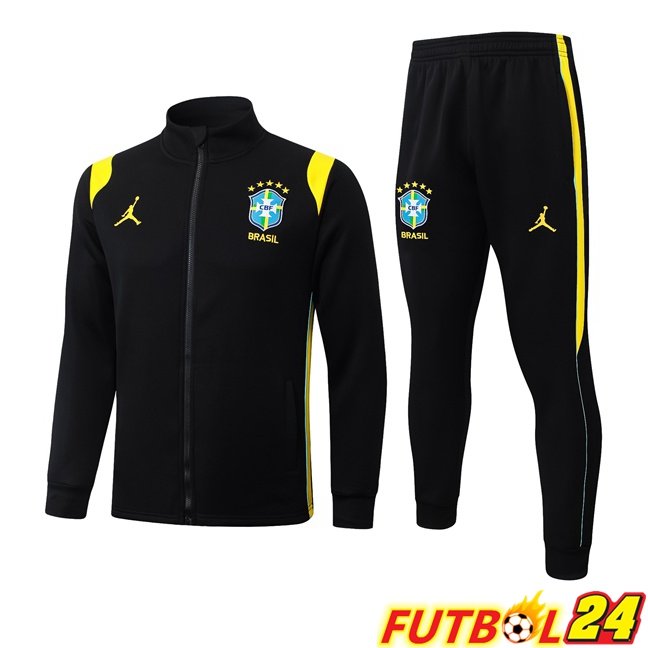 Chandal Equipos De Futbol - Chaqueta Brasil Negro 2026/2027