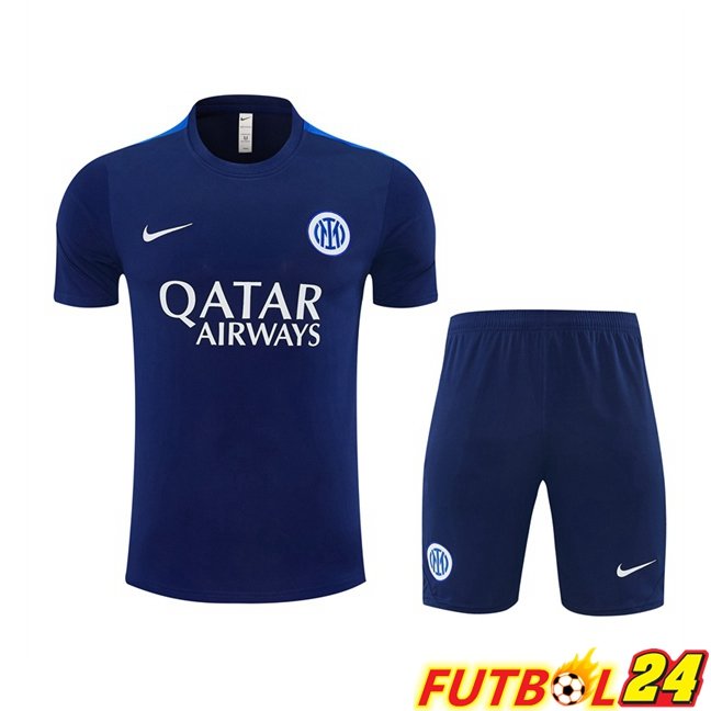 Camiseta Entrenamiento Inter Milan + Cortos Azul Real 2026/2027