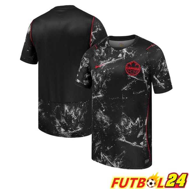 Camisetas De Futbol Canadá Segunda Negro Copa Del Mundo 2026