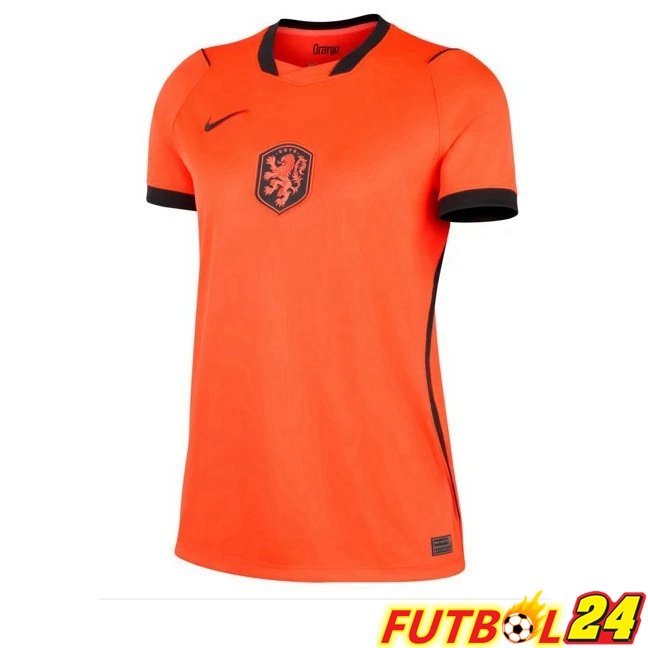 Camisetas De Futbol Países Bajos Mujer Primera Naranja Copa Del Mundo 2026