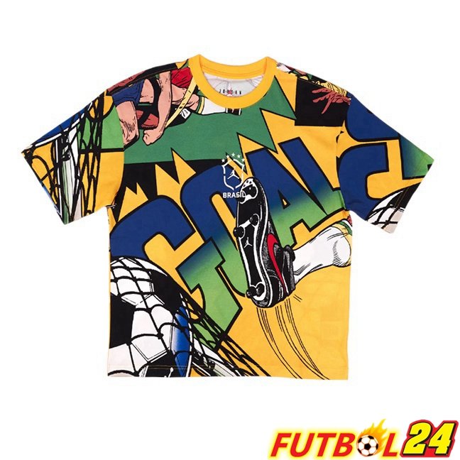 Camisetas De Futbol Brasil Edición Especial Amarillo Verde Copa Del Mundo 2026