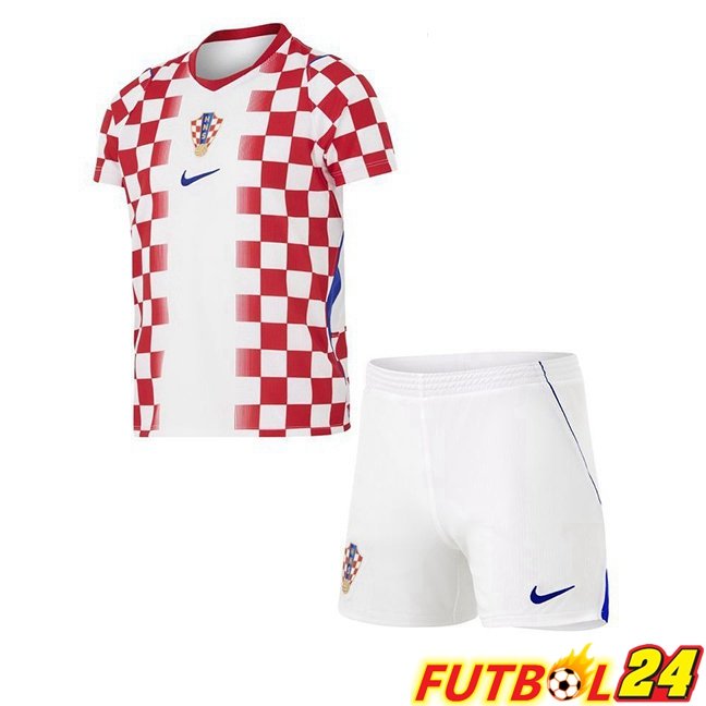 Camisetas De Futbol Croacia Ninos Primera Blanco Rojo Copa Del Mundo 2026