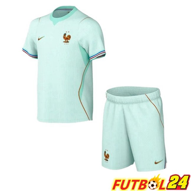 Camisetas De Futbol Francia Ninos Segunda Verde Copa Del Mundo 2026
