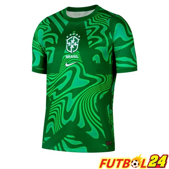 Camisetas De Futbol Brasil Portero Verde Copa Del Mundo 2026
