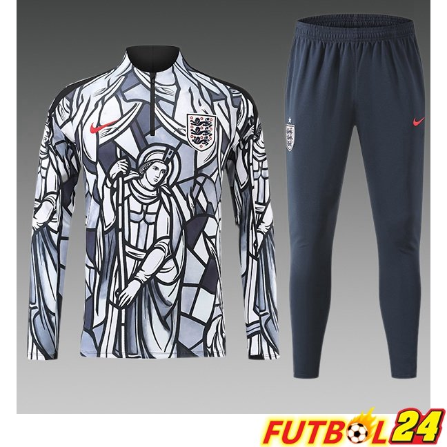 Chandal Equipos De Futbol Inglaterra Ninos Blanco Gris 2026/2027